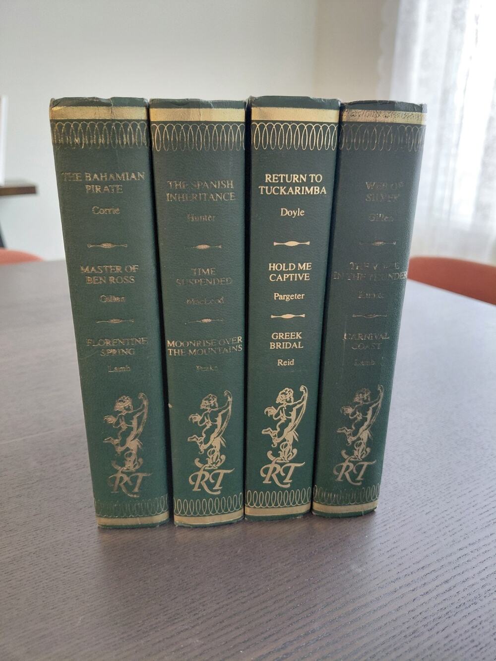 Vintage Romance Treasury Hardcover Book Lot of 4 Harlequin Omnibus 1981 1982